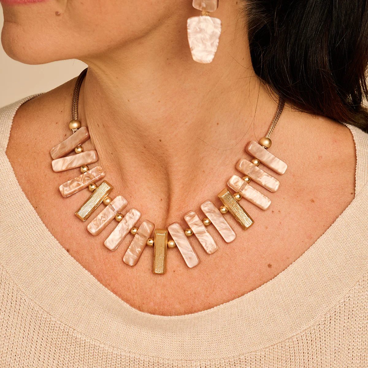 Juwelen beige Les Cordes