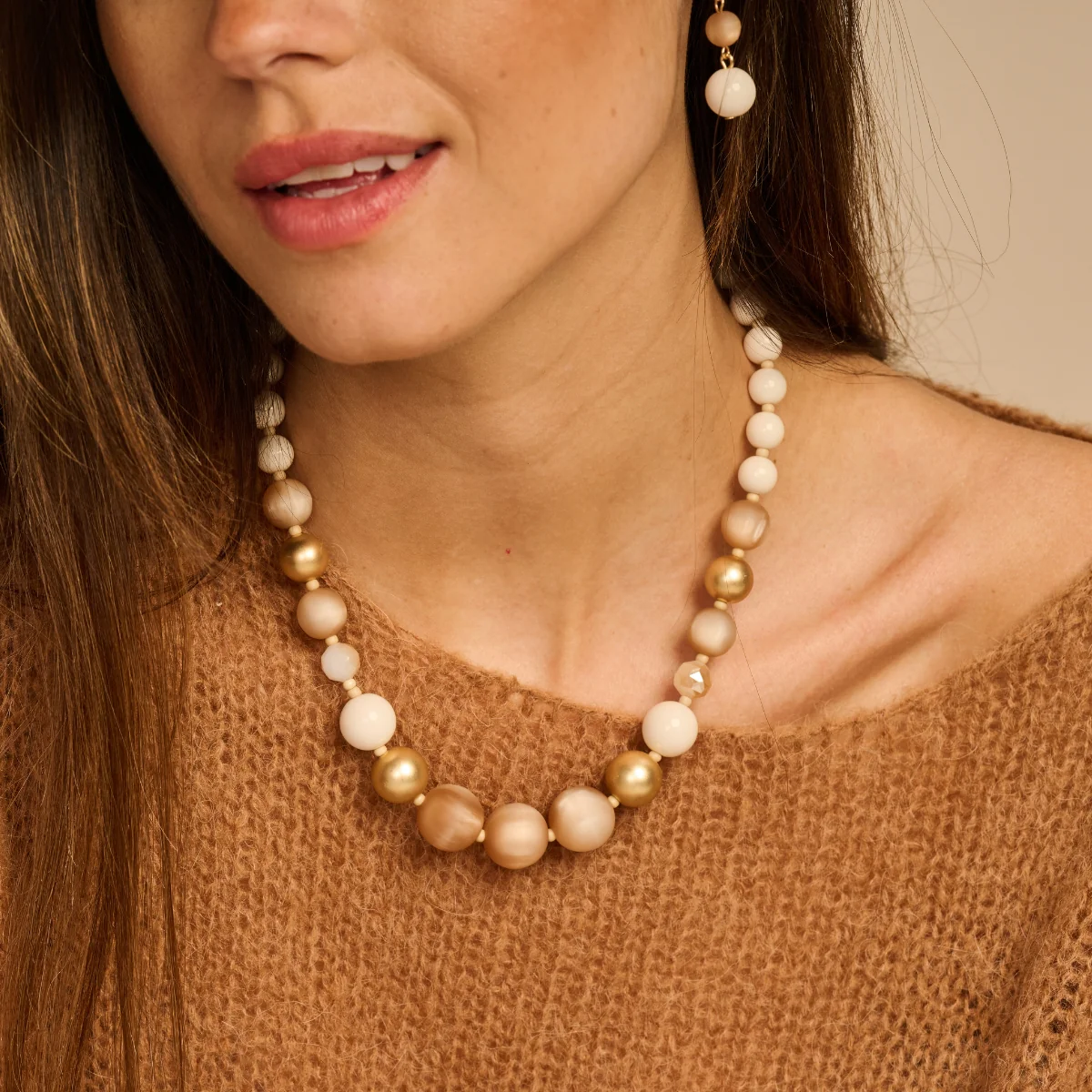 Juwelen beige Les Cordes