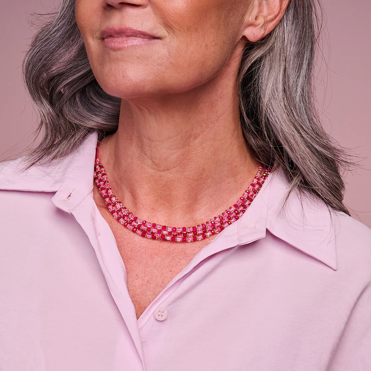Juwelen roze Les Cordes