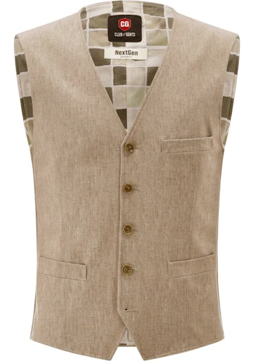 Kostuumgilets beige CLUB of GENTS