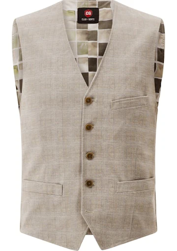 Kostuumgilets beige CLUB of GENTS