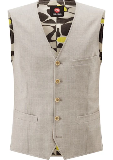 Kostuumgilets beige CLUB of GENTS
