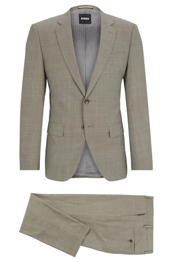 Kostuums 2-delig beige Boss Men Black