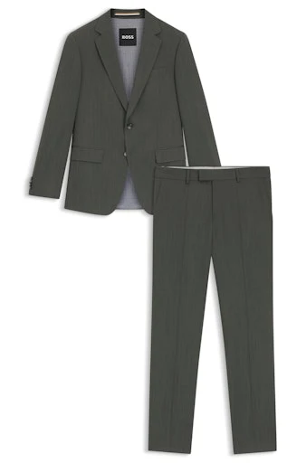Kostuums 2-delig groen Boss Men Black