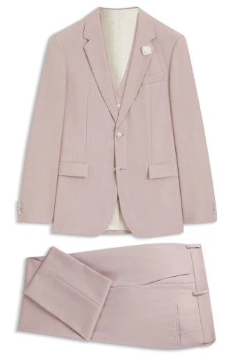 Kostuums 2-delig roze Boss Men Black