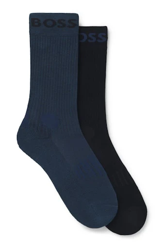 Kousen blauw Boss Men Black