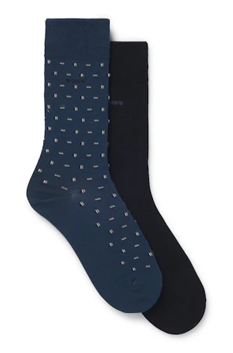 Kousen blauw Boss Men Black
