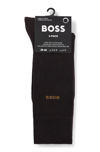 Kousen bruin Boss Men Black - Image 2