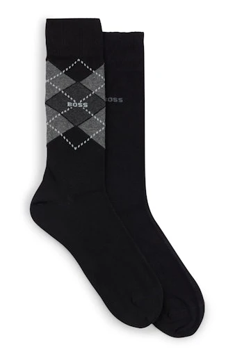 Kousen zwart Boss Men Black