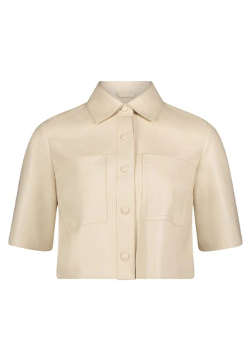 Leren jassen beige Vera Mont