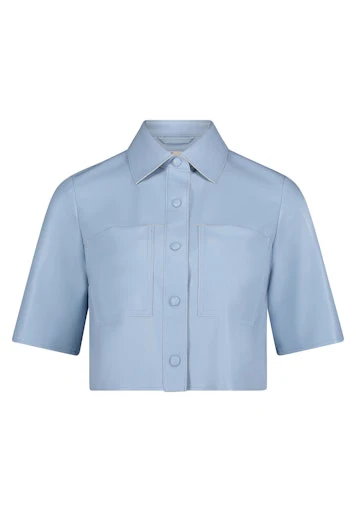 Leren jassen blauw Vera Mont