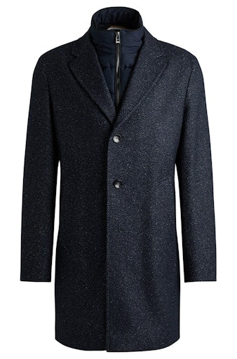 Mantels blauw Boss Men Black