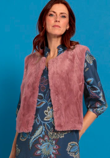 Mantels roze Bianca