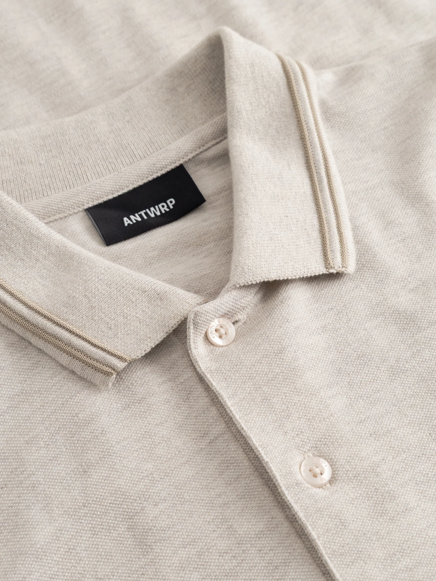 Polo's korte mouw beige ANTWRP - Image 2