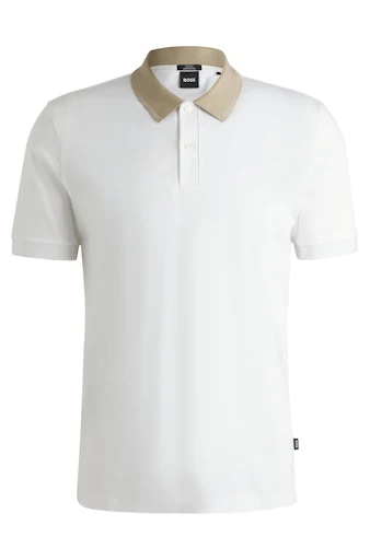 Polo's korte mouw beige Boss Men Black