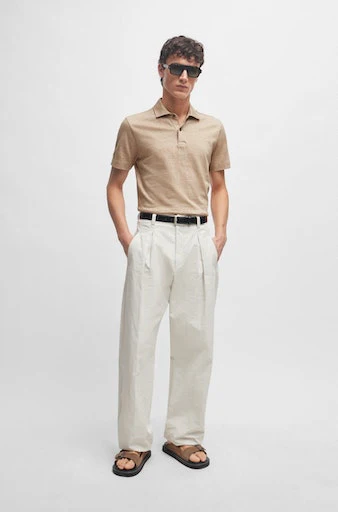 Polo's korte mouw beige Boss Men Black - Image 2