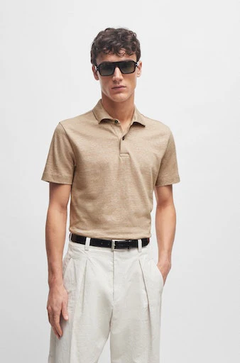 Polo's korte mouw beige Boss Men Black - Image 3