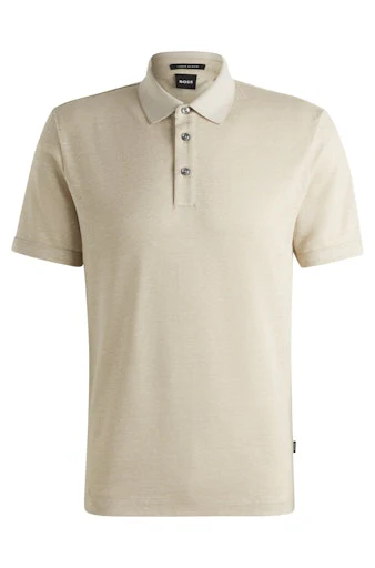 Polo's korte mouw beige Boss Men Black