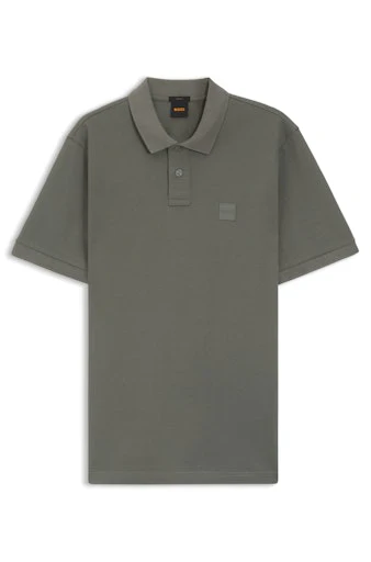 Polo's korte mouw beige Boss Men Orange