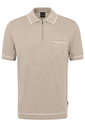 Polo's korte mouw beige Bugatti