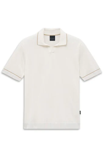 Polo's korte mouw beige Bugatti