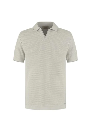 Polo's korte mouw beige Dstrezzed