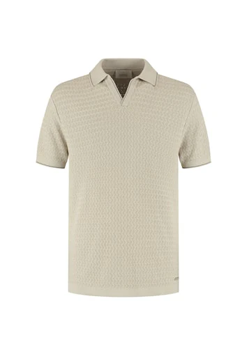 Polo's korte mouw beige Dstrezzed - Image 5