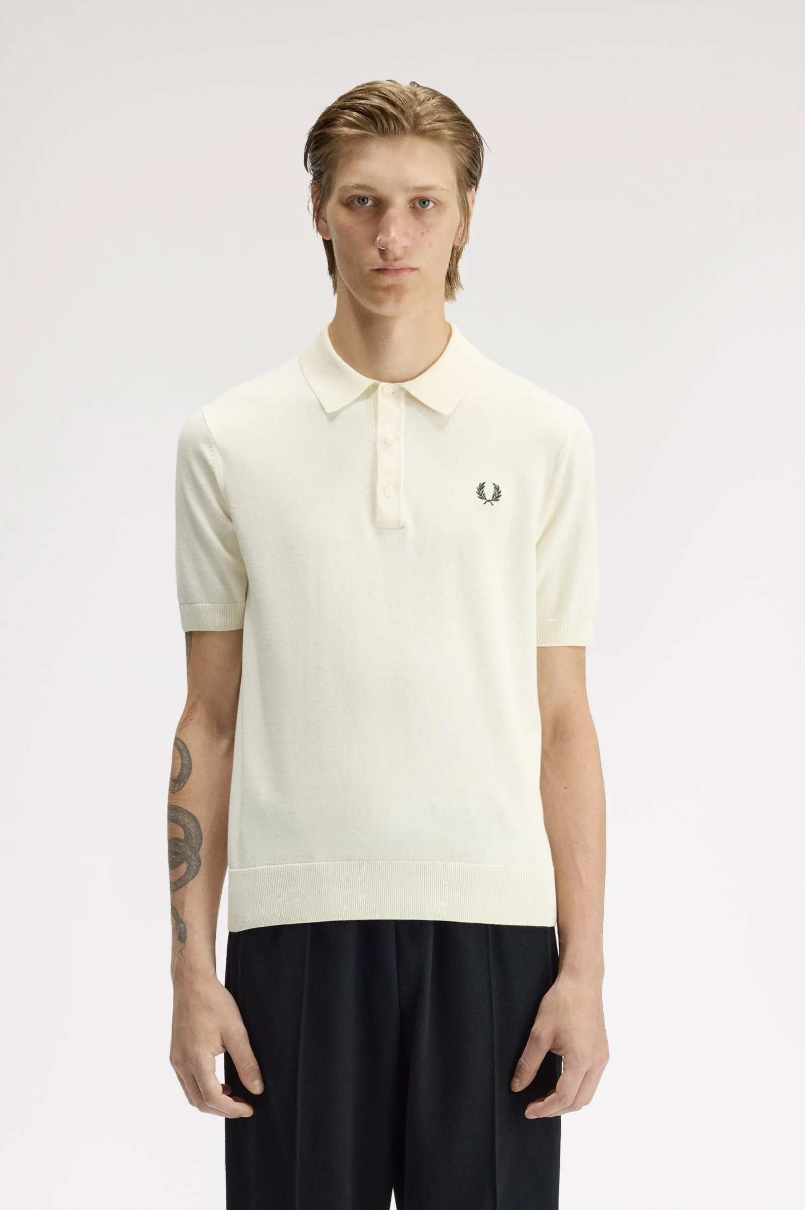 Polo's korte mouw beige Fred Perry