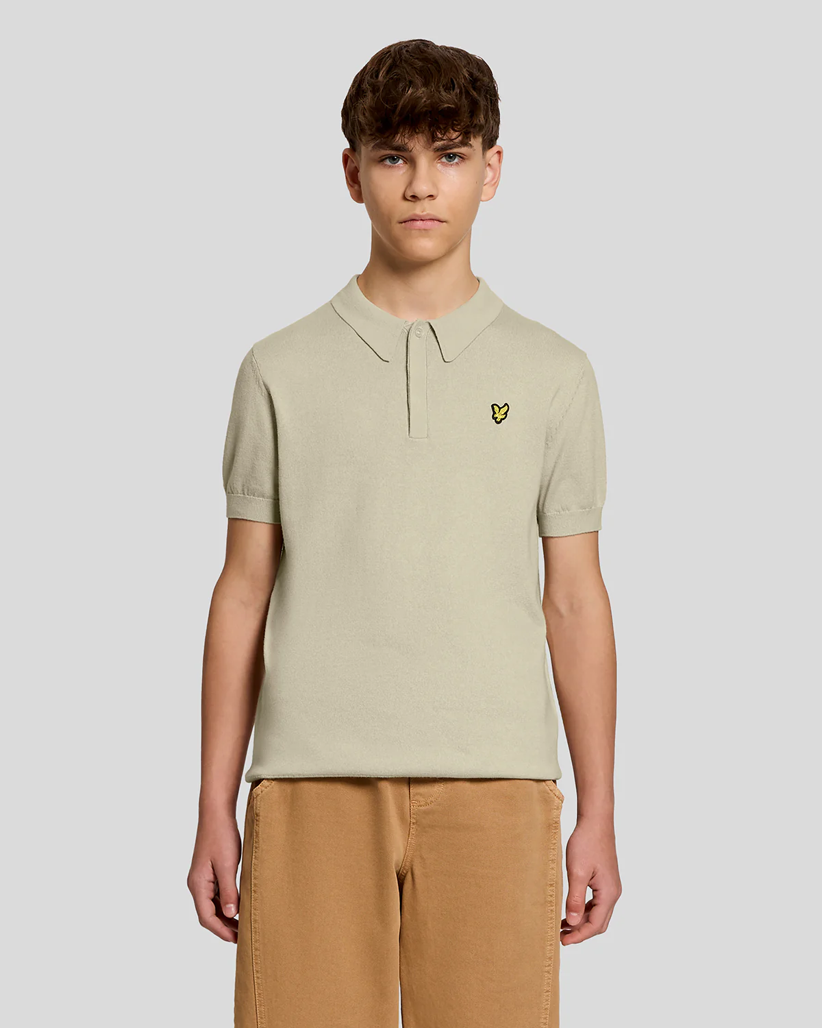 Polo's korte mouw beige Lyle & Scott