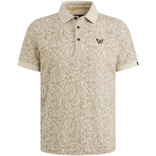 Polo's korte mouw beige PME