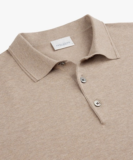 Polo's korte mouw beige Profuomo - Image 2