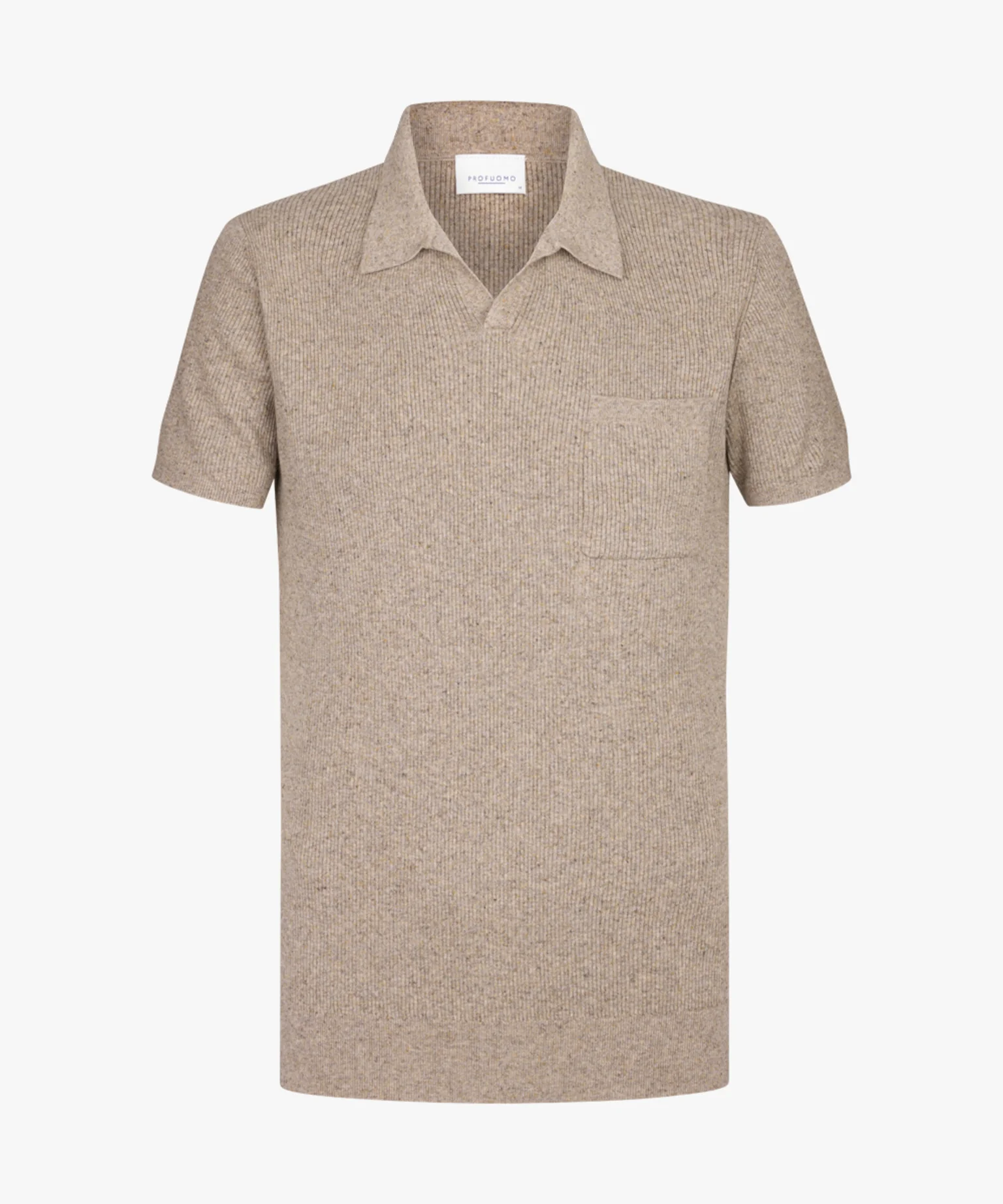 Polo's korte mouw beige Profuomo