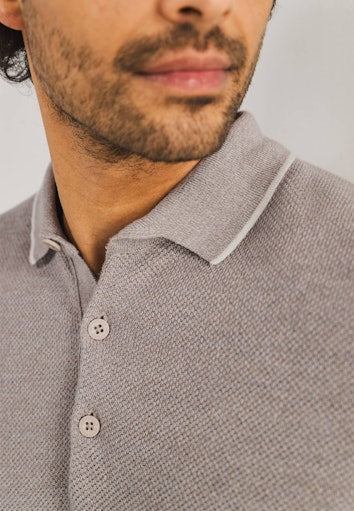Polo's korte mouw beige State of Art - Image 4