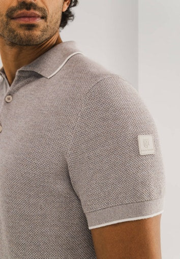 Polo's korte mouw beige State of Art - Image 5
