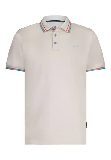 Polo's korte mouw beige State of Art