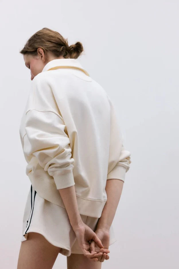Polo's korte mouw beige The New Society - Image 2