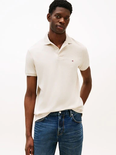 Polo's korte mouw beige Tommy Hilfiger