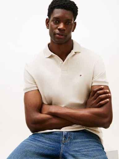 Polo's korte mouw beige Tommy Hilfiger - Image 4