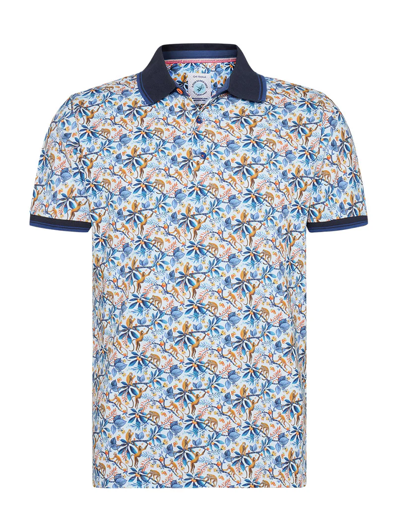 Polo's korte mouw blauw A Fish Named Fred