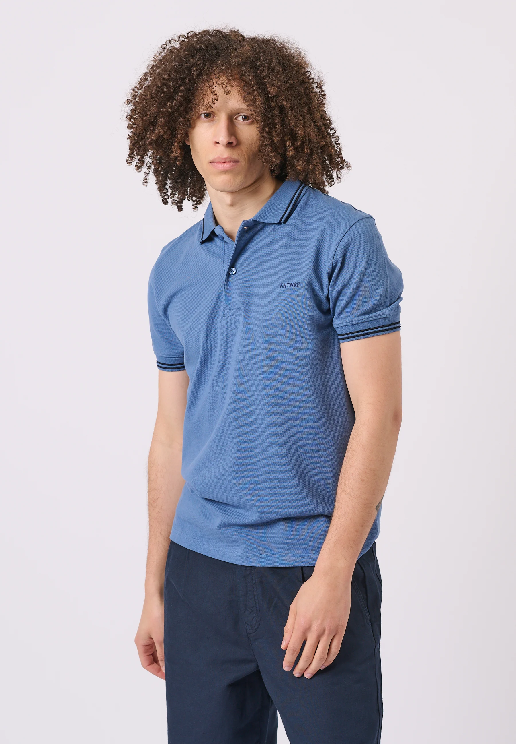 Polo's korte mouw blauw ANTWRP
