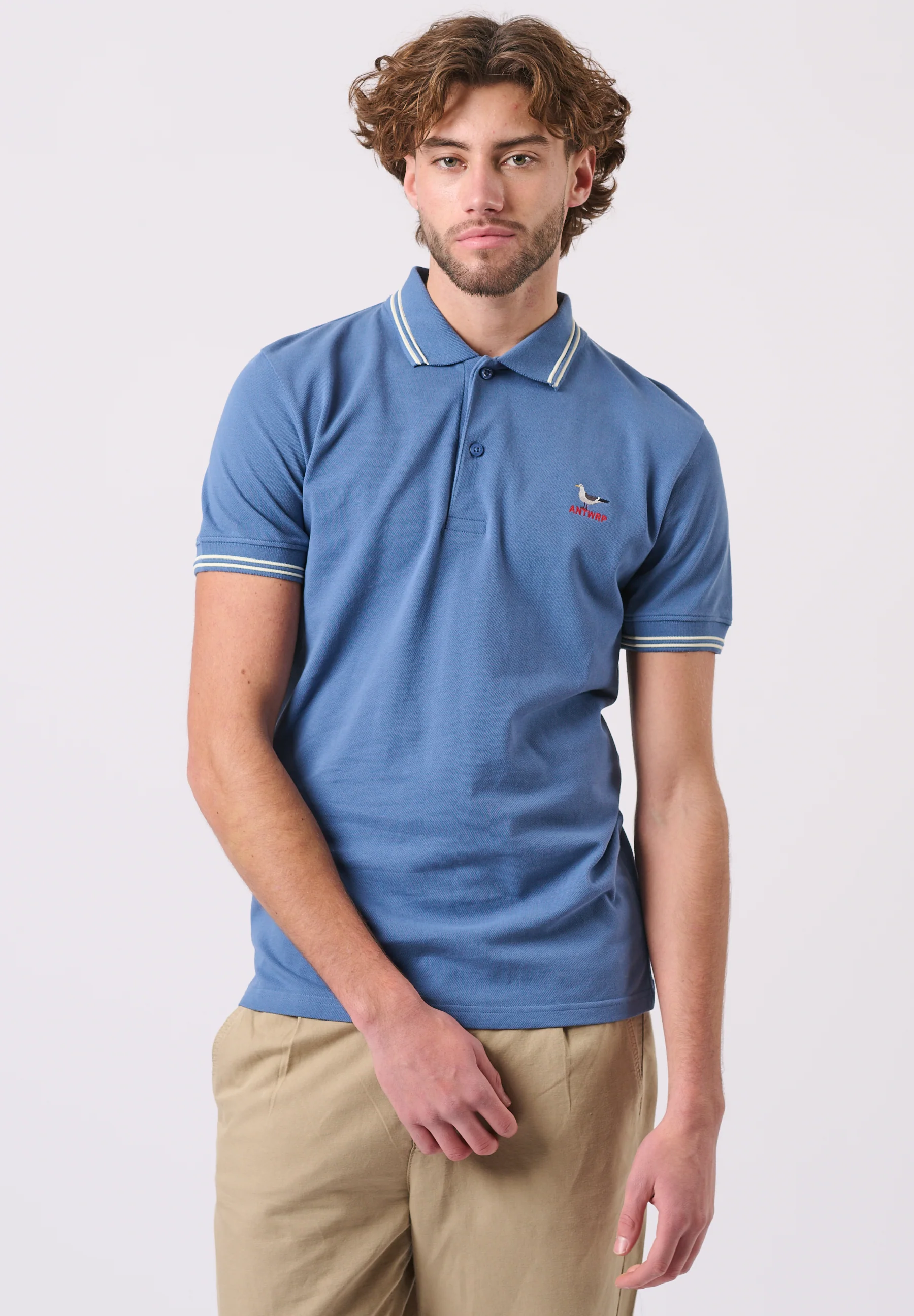 Polo's korte mouw blauw ANTWRP