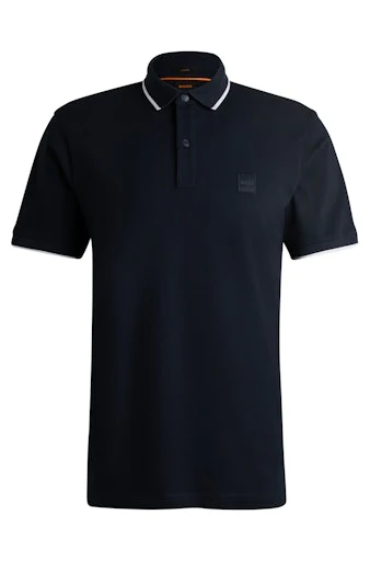 Polo's korte mouw blauw Boss Men Black