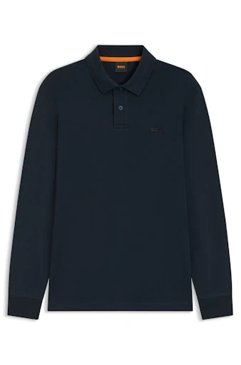 Polo's korte mouw blauw Boss Men Orange