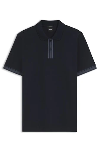 Polo's korte mouw blauw Boss Men Black