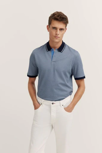 Polo's korte mouw blauw Bugatti - Image 2