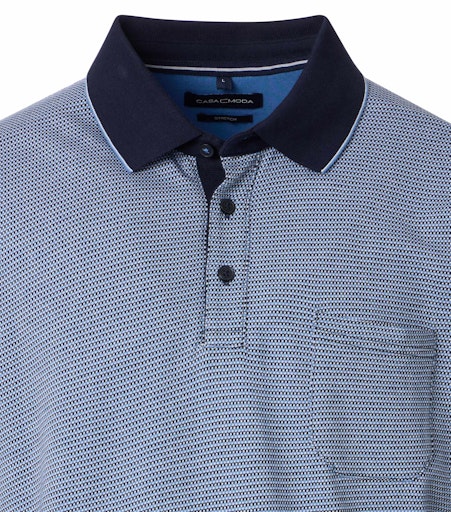 Polo's korte mouw blauw Casa Moda - Image 3