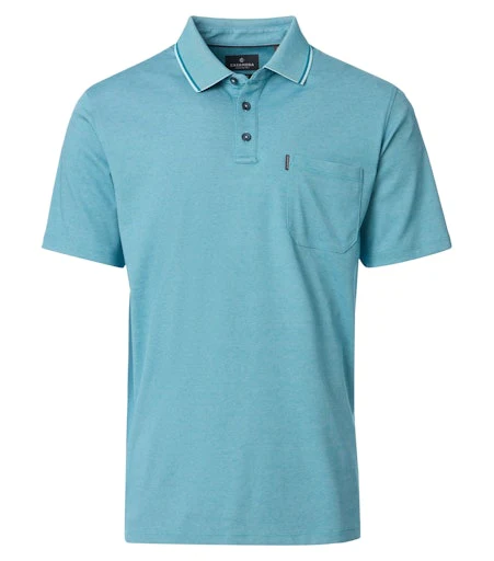 Polo's korte mouw blauw Casa Moda