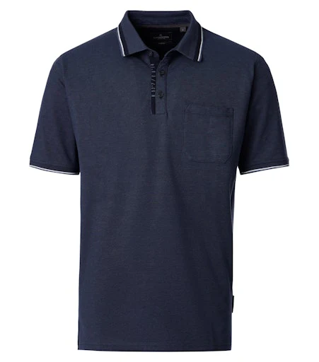 Polo's korte mouw blauw Casa Moda