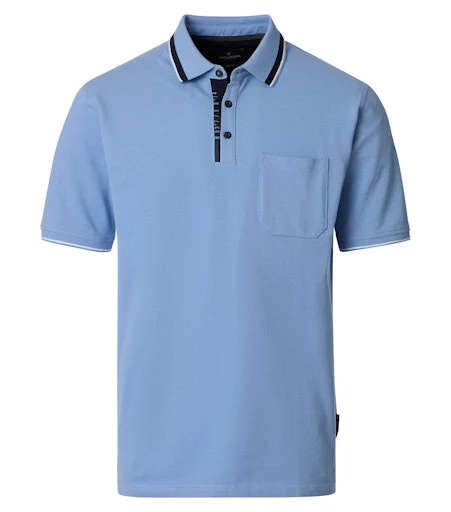 Polo's korte mouw blauw Casa Moda