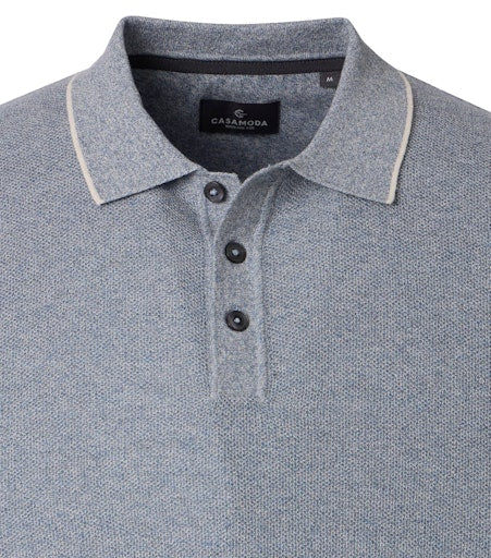 Polo's korte mouw blauw Casa Moda - Image 3